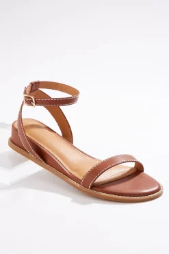 Ankle Strap Low Wedge Sandals