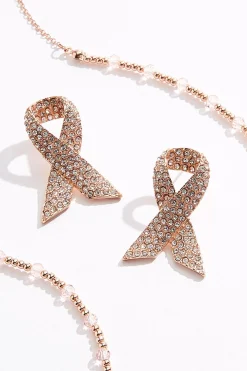 Awareness Ribbon Necklace Set