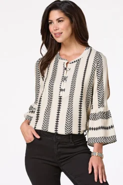Aztec Bell Sleeve Top