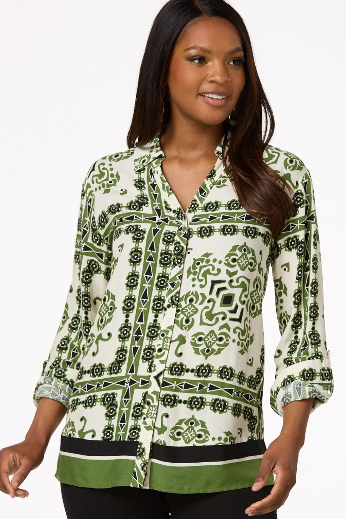 Aztec Button Down Shirt
