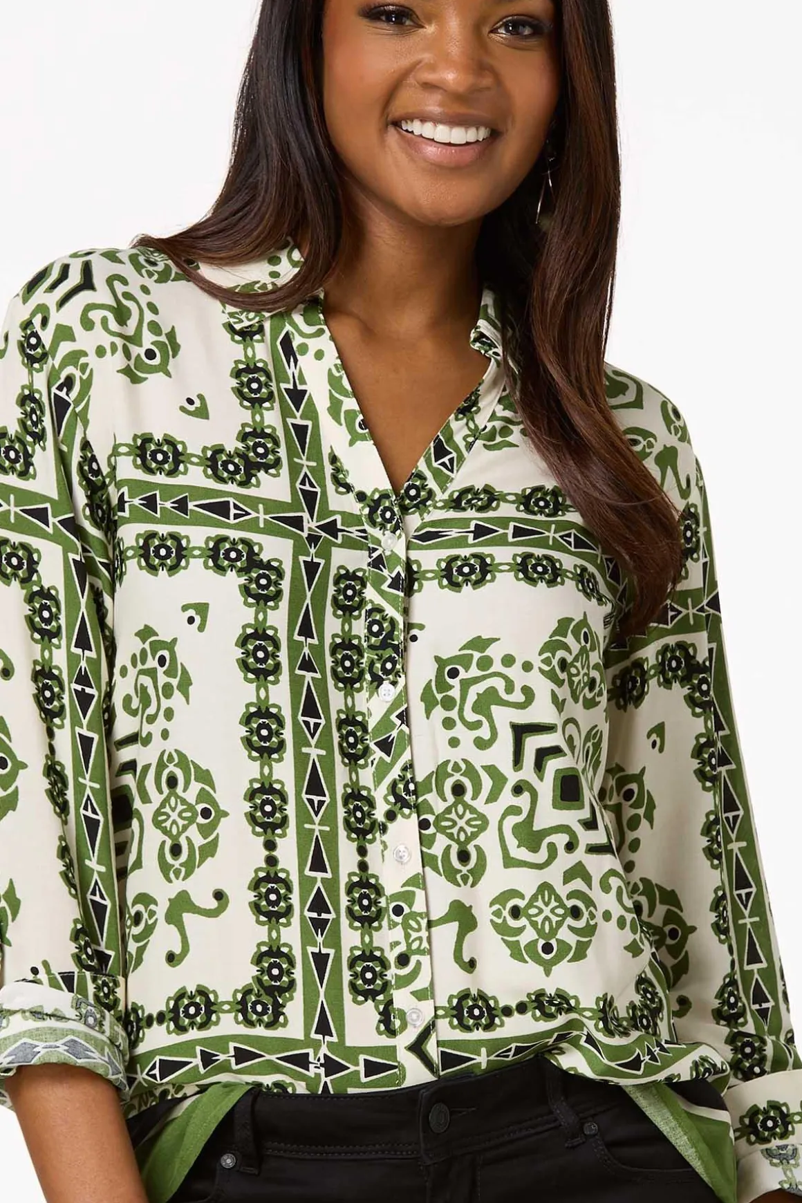 Aztec Button Down Shirt