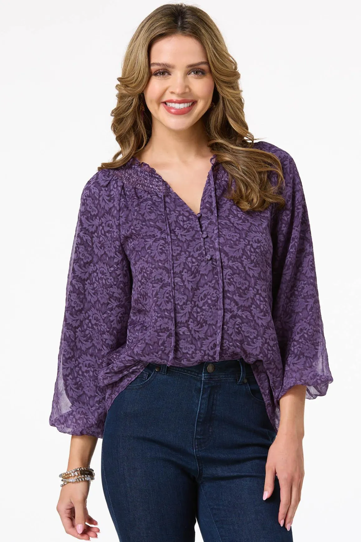 Balloon Sleeve Poet Top