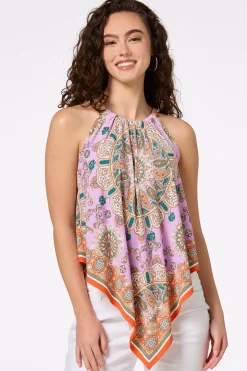 Bandana Pointed Hem Tank