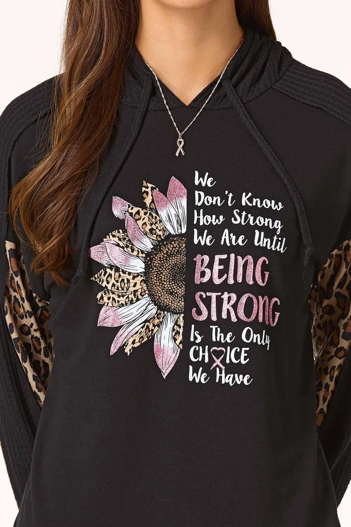 Being Strong Hooded Top