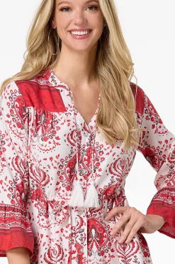 Bell Sleeve Shirt Dress