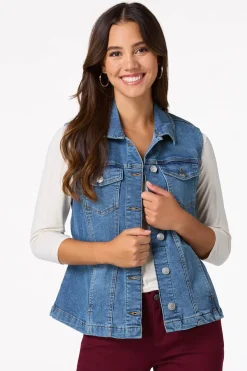 Belted Denim Vest