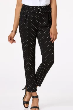 Belted Polka Dot Pants