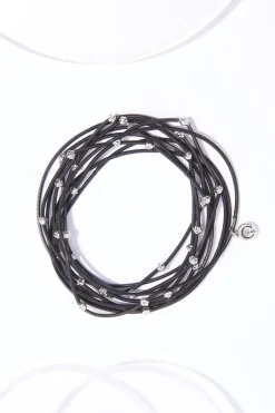 Black Guitar String Bracelet Set