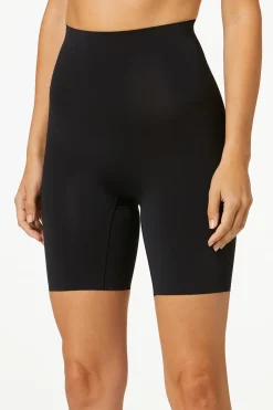 Black High Waist Shaping Shorts