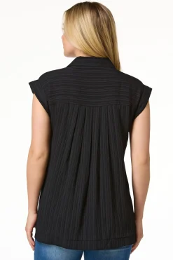 Black Ribbed Tunic