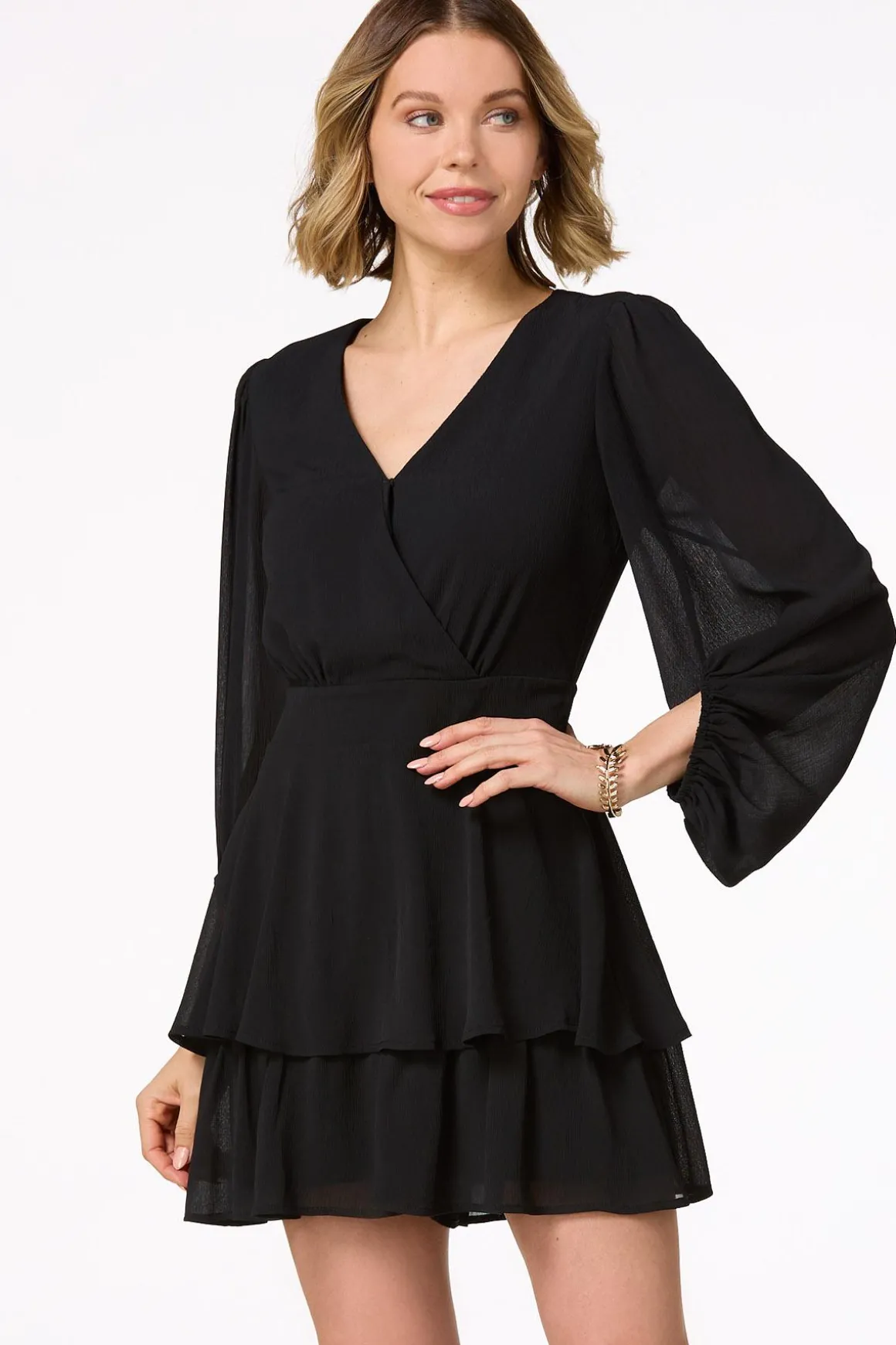 Black Ruffled Romper