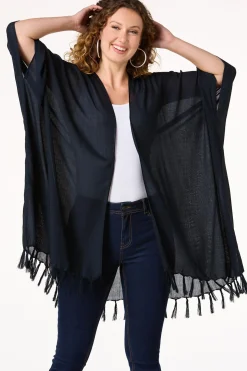 Black Tassel Kimono