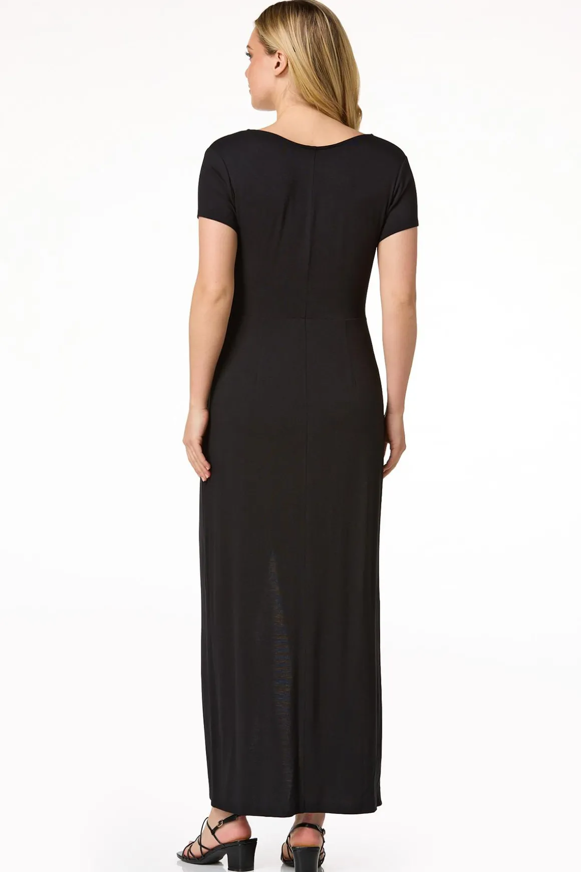 Black Twisted Maxi Dress