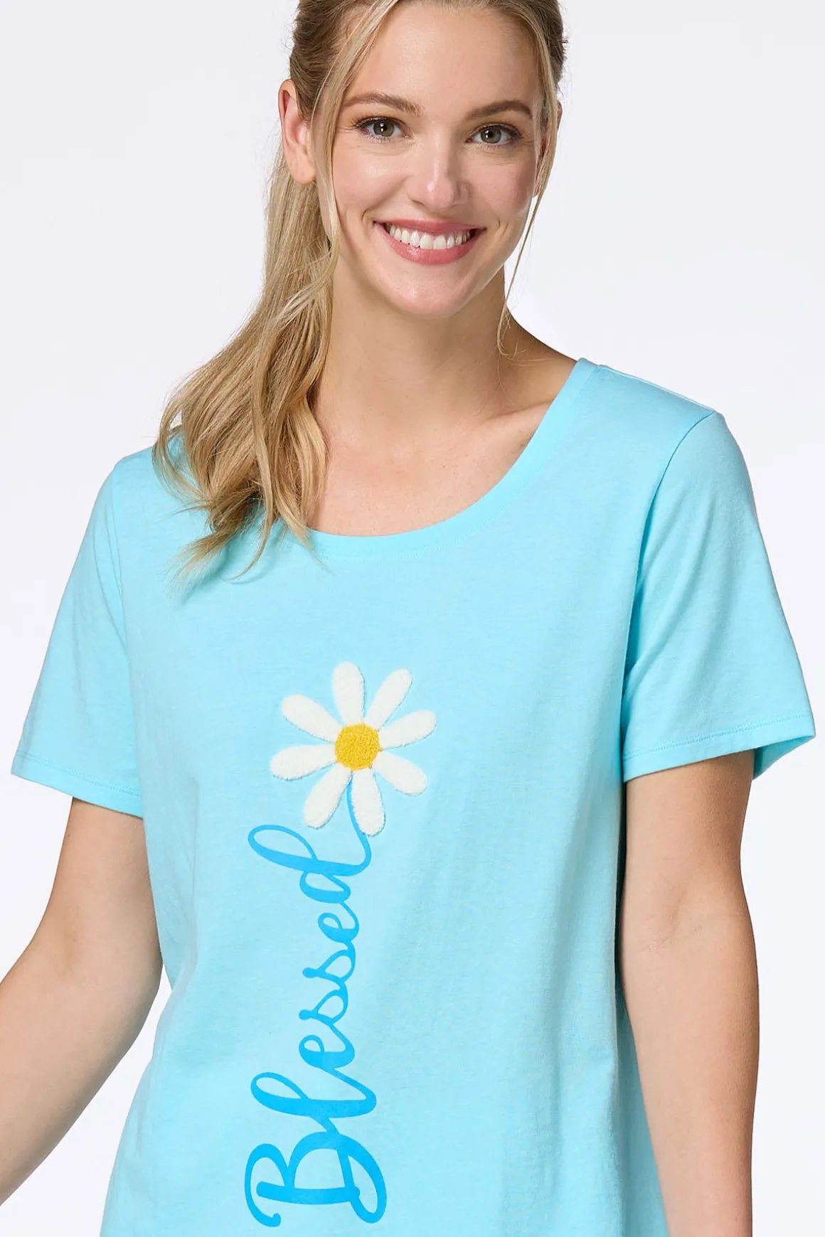 Blessed Chenille Daisy Tee