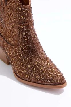 Bronze Bling Western Boots