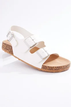 Buckle Band Slingback Sandals