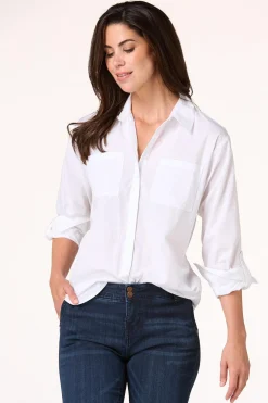 Button Down Poplin Tunic