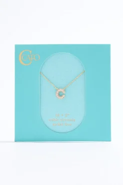 C Initial Bubble Necklace