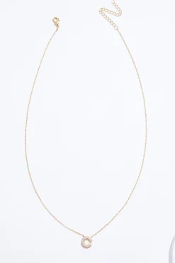 C Initial Bubble Necklace