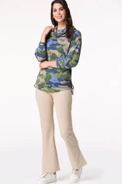 Camo Cowl Neck Tunic