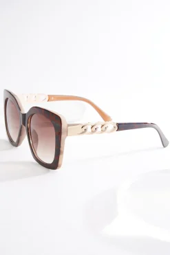 Chain Arm Tortoise Sunglasses