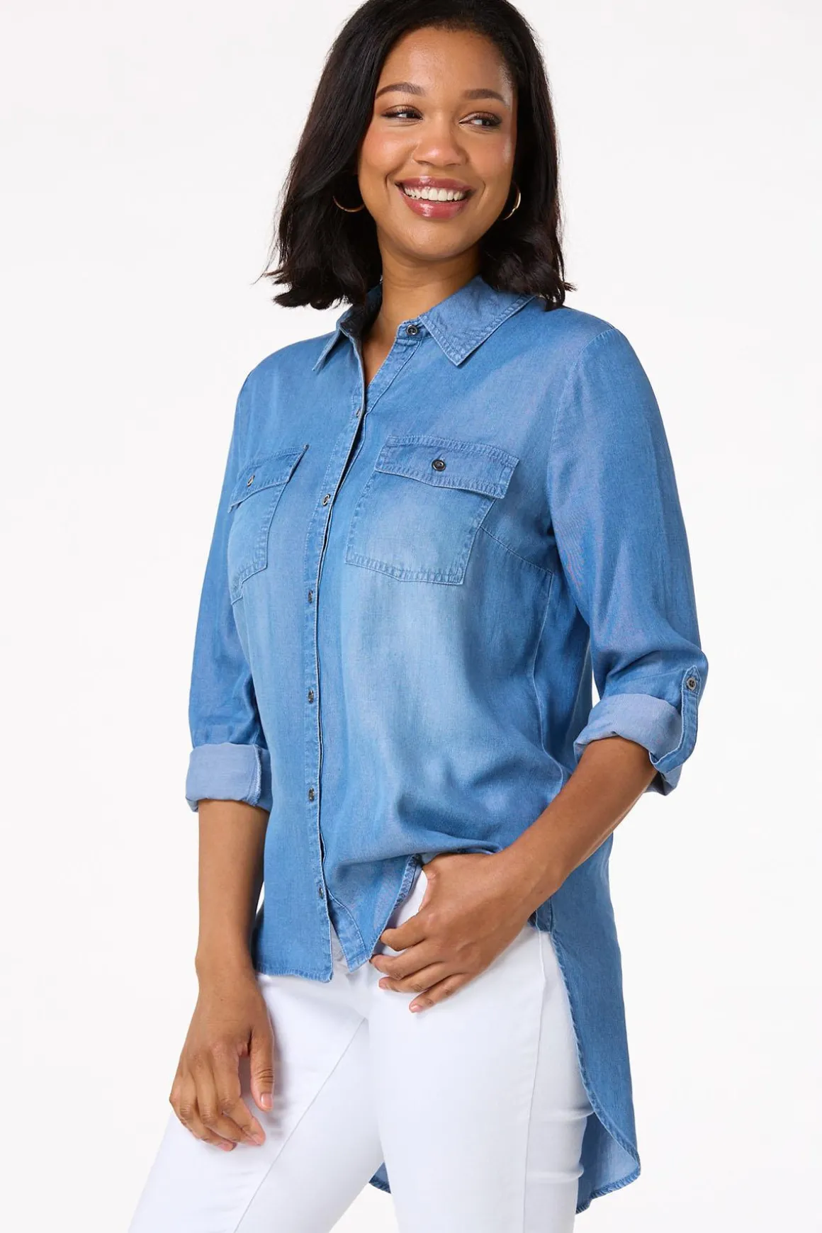 Chambray Button Down Shirt
