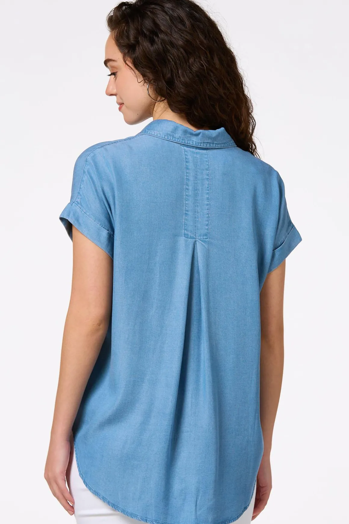 Chambray Button Down Tunic