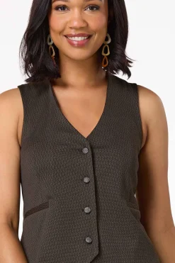 Chevron Structured Vest