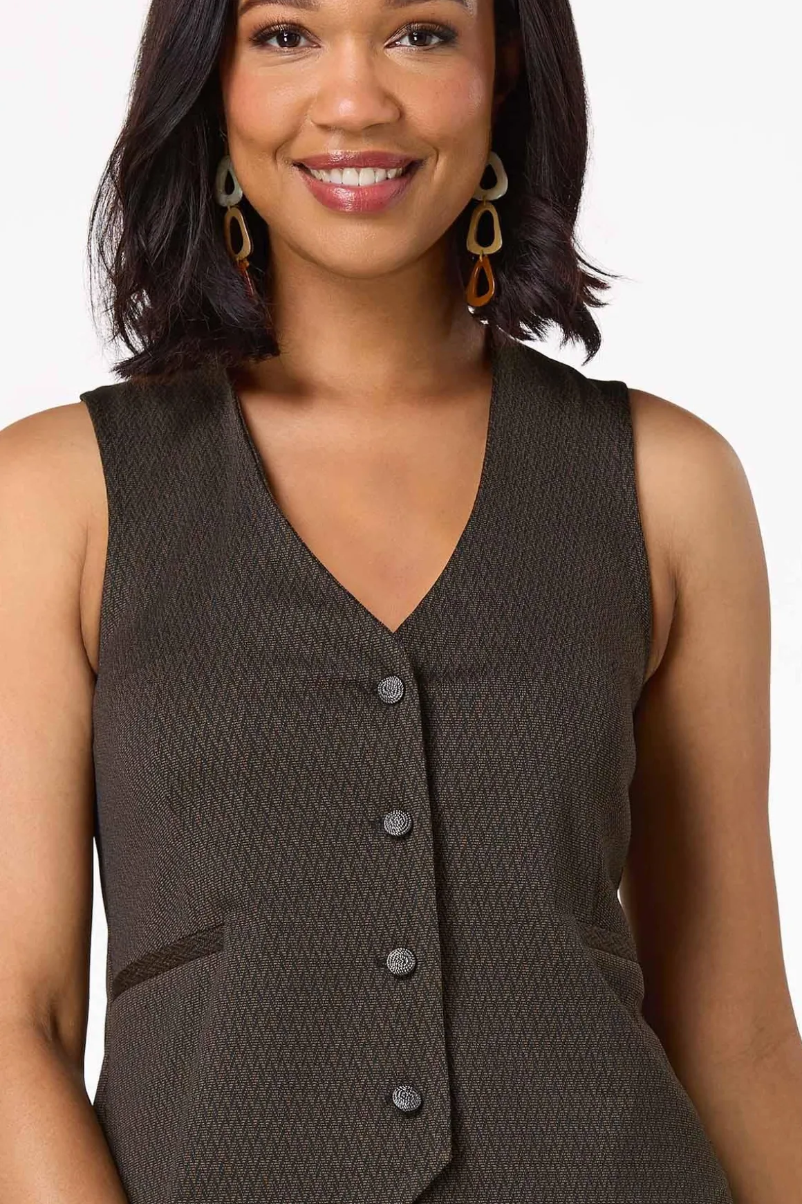 Chevron Structured Vest
