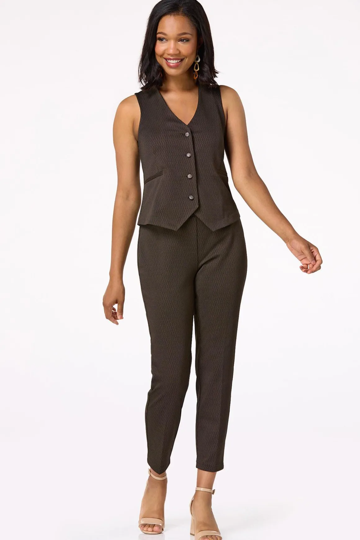 Chevron Structured Vest