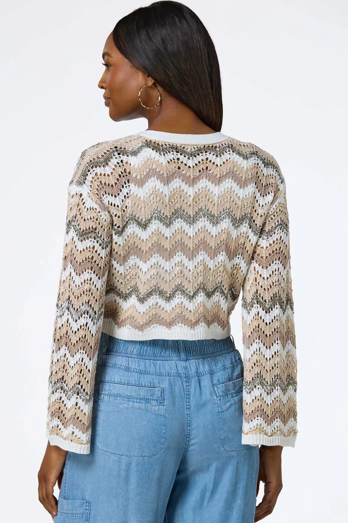 Chevron Sweater Cardigan