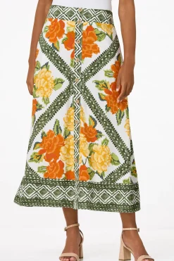 Citrus Floral Skirt