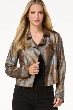 Coated Moto Jacket