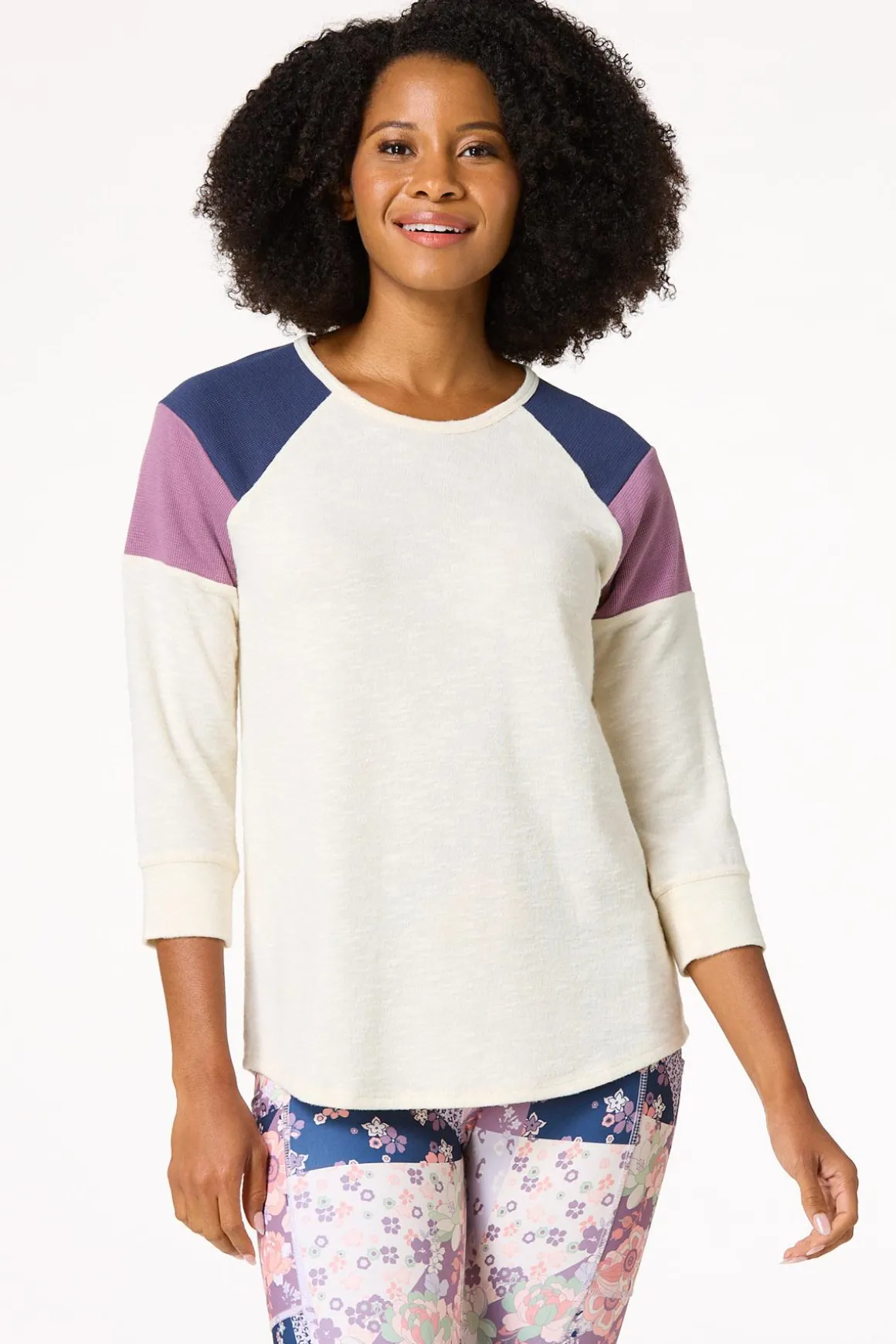 Colorblock Hacci Tunic