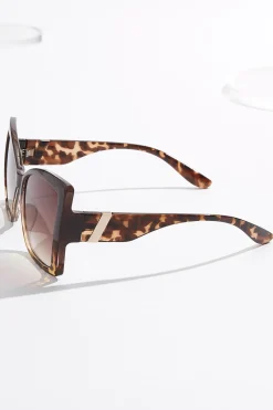 Colorblock Leopard Sunglasses