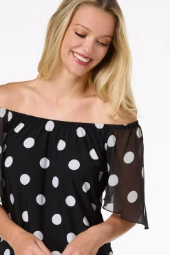 Convertible Polk Dot Top