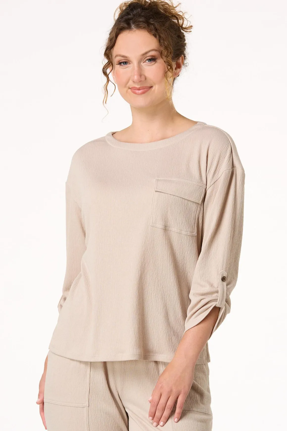 Crinkle Texture Top