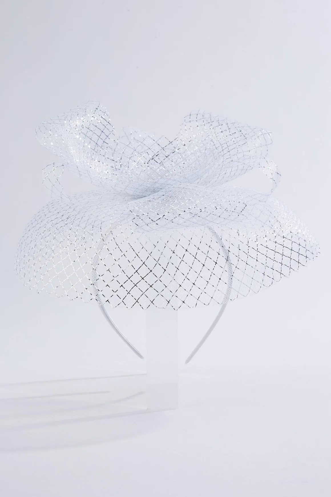 Criss Cross Pearl Bow Fascinator