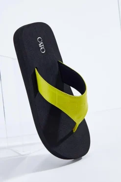 Croc Strap Flip Flops
