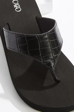 Croc Strap Flip Flops