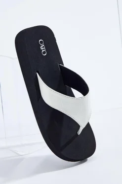 Croc Strap Flip Flops