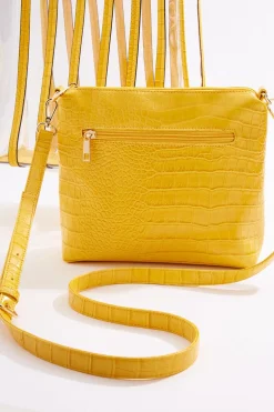 Croc Trim Lucite Tote Set