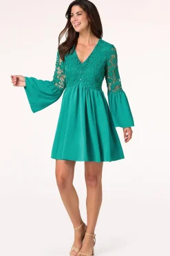Crochet Bell Sleeve Dress