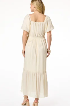 Crochet Bodice Maxi Dress