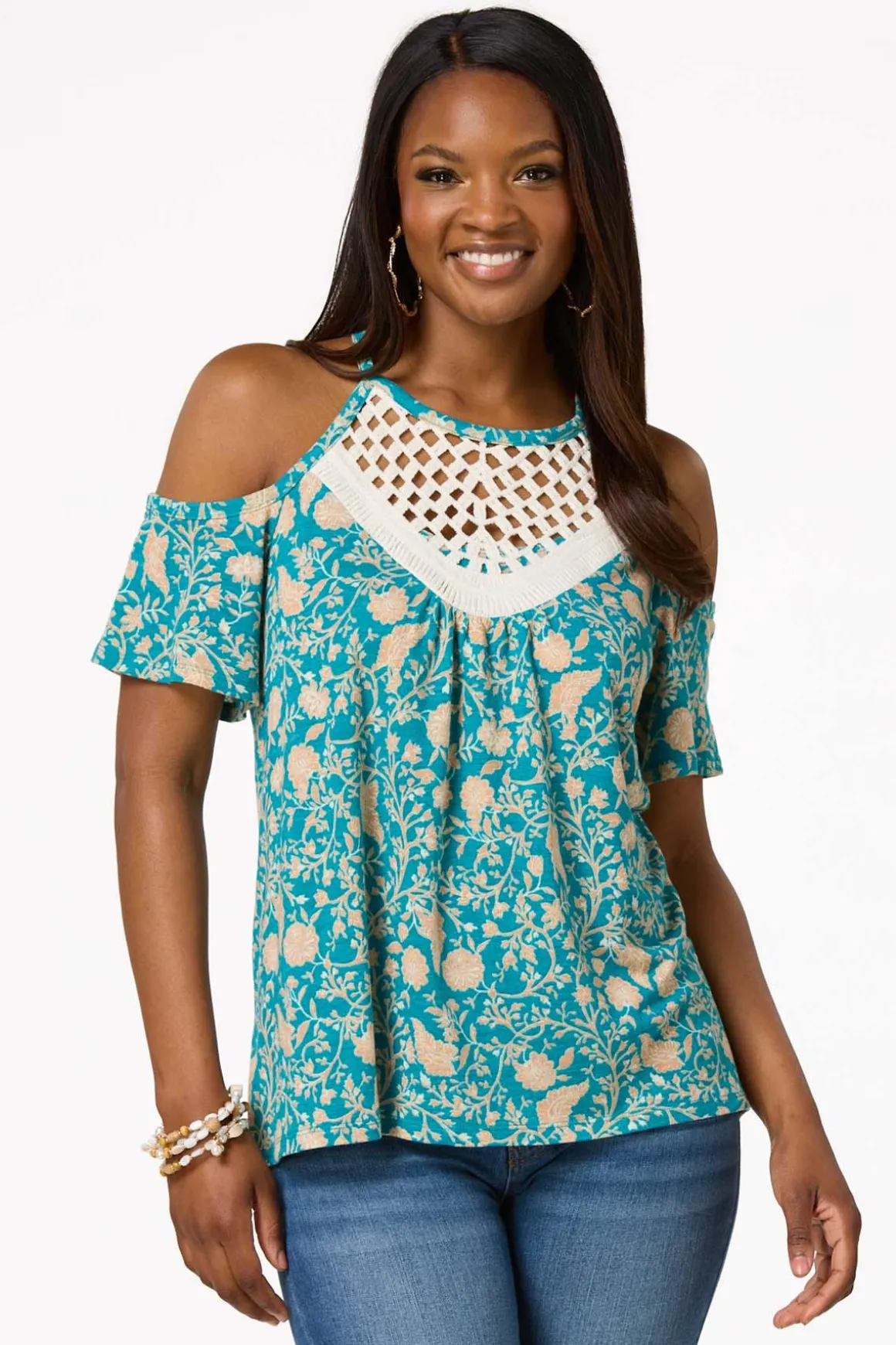Crochet Cold Shoulder Top