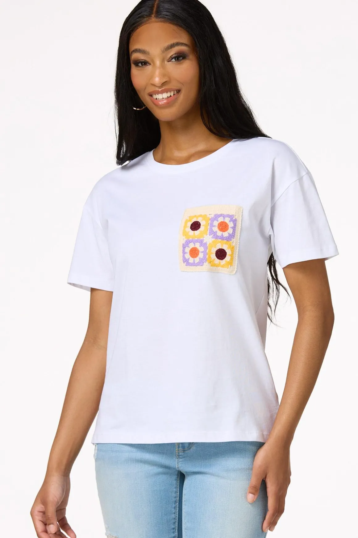 Crochet Pocket Tee