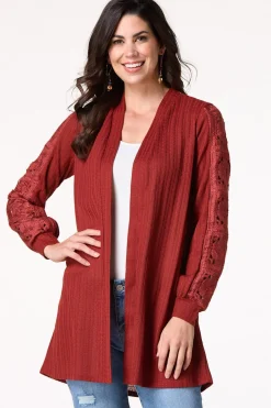 Crochet Sleeve Cardigan