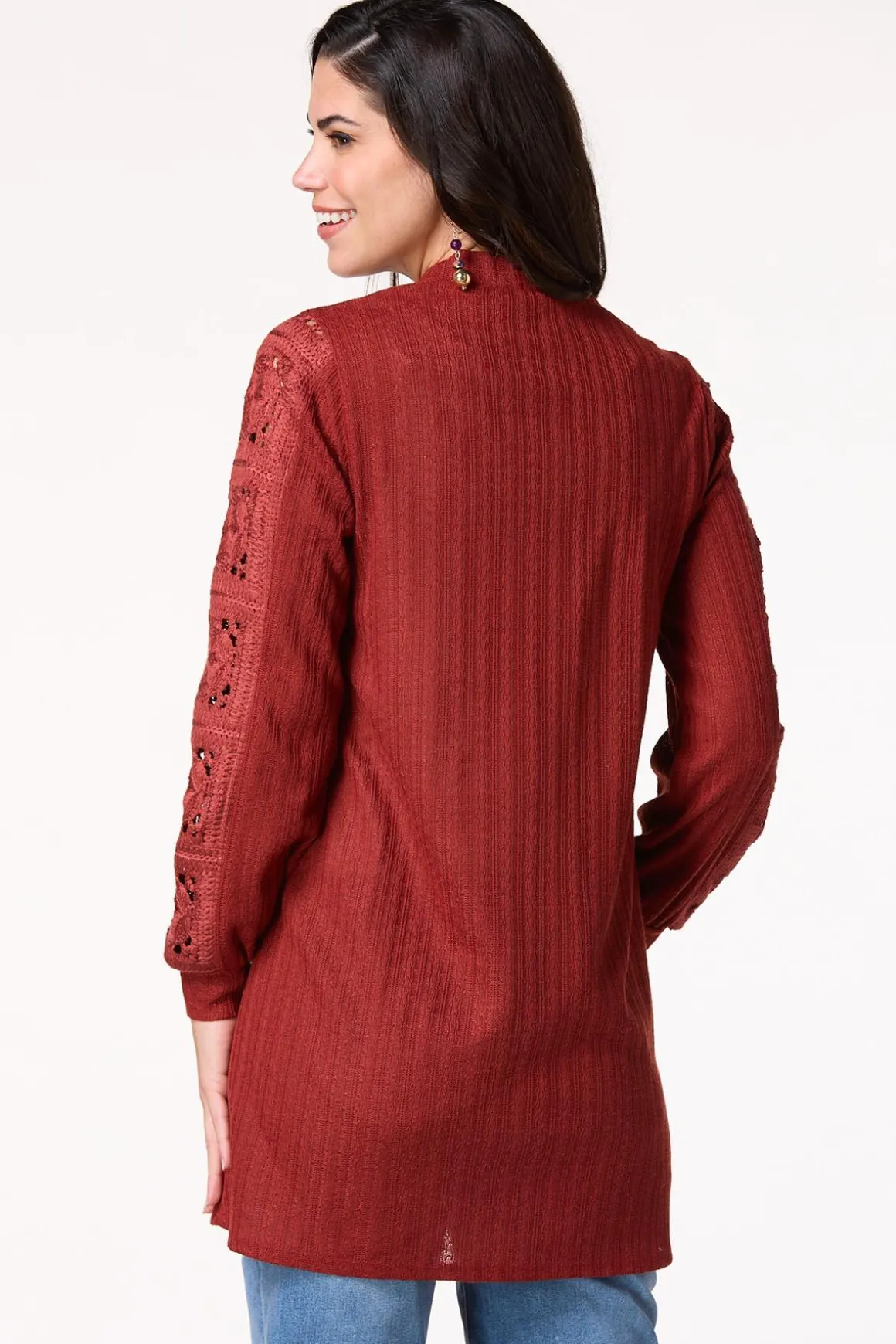 Crochet Sleeve Cardigan