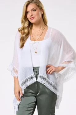 Crochet Trim Kimono