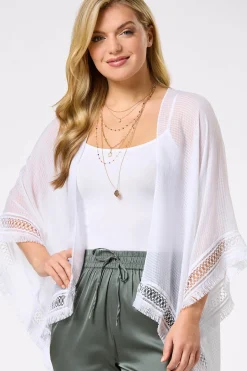 Crochet Trim Kimono